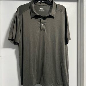 REI Co-Op Men’s Grey Polo Shirt Size L